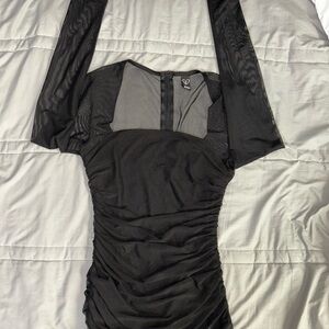 Windsor Black Mesh Dress